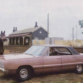 Another of Bev Fields photos from the 1960's. A photo shoot for the Dodge car with LR railway station. The horse belonged to Bev.